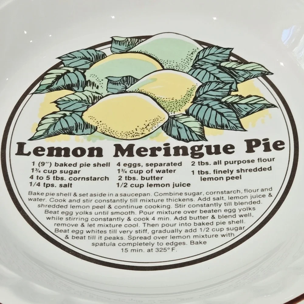 Sunnycraft Sunny's Pride Lemon Meringue Pie Recipe Baking Dish Korea 11011